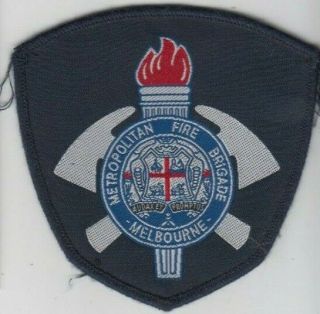 Metropolitan Fire Brigade Melbourne Victoria Australia Patch For Sleeve,  Popular