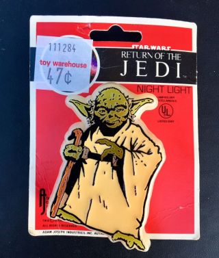 Vintage Star Wars Return Of The Jedi Yoda Night Light