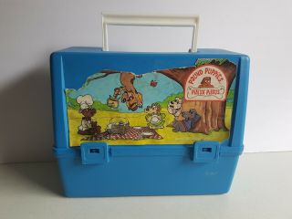 Pound Puppies `1987 Lunch Box Kit Thermos Brand Vintage
