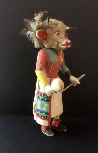Quirky Vintage Hopi Wakas Kachina Doll By Well - Known Carver Emil Pooley
