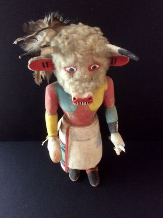 Quirky Vintage Hopi Wakas Kachina Doll by Well - Known Carver Emil Pooley 3