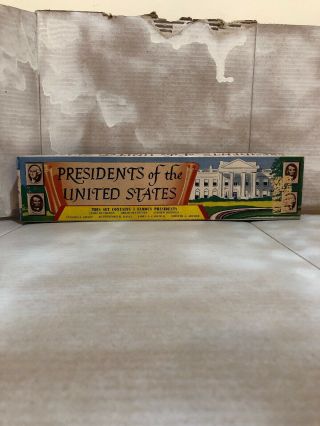 Vintage Marx Presidents Of The United States Series 3 Complete In The Orig Box