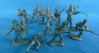 Classic Toy Soldiers Cts Alamo Mexican Attackers Set 2 (metallic Blue) Retired