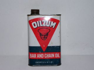 Vintage Oilzum Bar Oil Chain Advertising Tin - Cool