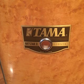 Tama Arstar II Vintage Birds Eye Maple 16” X 16” Floor Tom W/ Legs MIJ 3