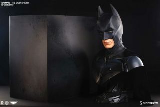 Batman The Dark Knight Life Sized Bust Statue Sideshow Low 3