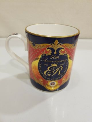 50th Anniversary Coronation Of Queen Elizabeth Ii Royal Worcester Cup Nwot