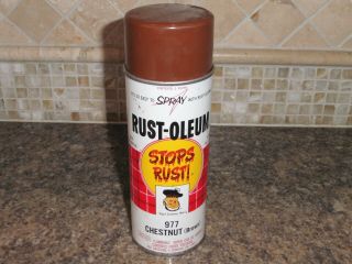 Vintage Rust - Oleum Spray Paint Chestnut Brown 977 Scotty 1965 One Pound