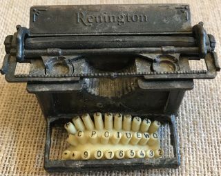 Vintage Copper Miniature Remington Typewriter Pencil Sharpener