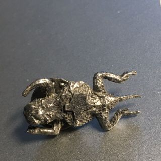 Texas Horny Toad Lapel Pin Vintage Metal 1 