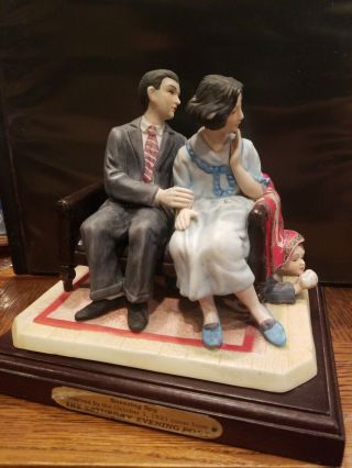 Norman Rockwell The Courtin’ Couple Sneezing Spy Figurine 907/2500