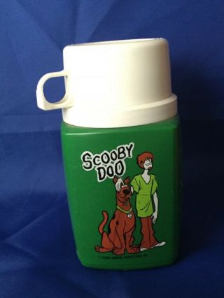Vintage 8 Ounce Scooby Doo Green Thermos Bottle Hanna Barbera