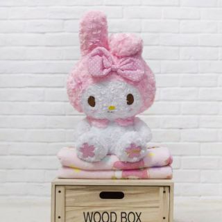 Kawaii Bowknot My Melody Kitty Doll Plush Toy Soft Blanket Cos Xmas Gift