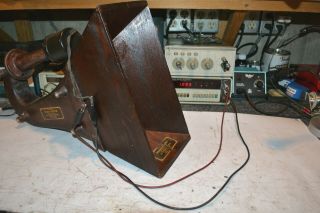 Vintage Baby Wooden Horn,  Similar to Western Electric KS - 6368 3