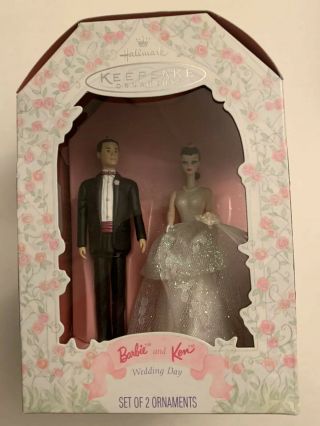 Hallmark Keepsake Ornament.  Barbie And Ken Wedding Day.  1997