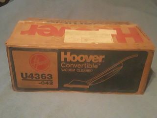 " Rare " Vintage Hoover Vacuum Convertible Model No.  U4363 - 042