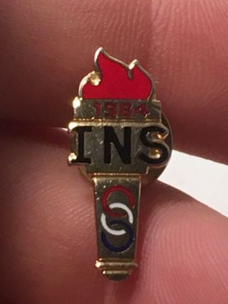 Ins - Immigration & Naturalization Service 1984 La Olympic Pin / Ice Los Angeles
