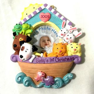 Baby’s 1st First Christmas 2005 Photo Ornament Noah 