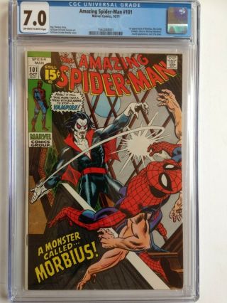 Spider - Man 101,  Cgc 7.  0,  Unrestored,  Case Intact,  Shipp.  $50 For 1 - 3 Books