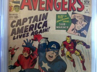 Avengers 4,  CGC 3.  5,  UNRESTORED,  CASE INTACT,  $50 for 1,  2 or 3 books 3