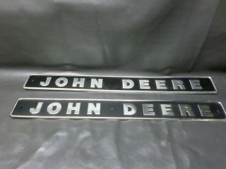 2 John Deere Aluminum Signs - 23 1/2 " - Matching -