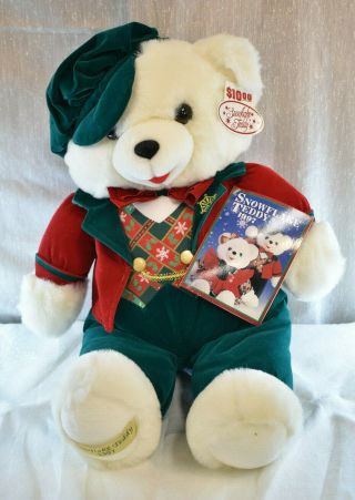 1997 Snowflake Boy Teddy Bear 21 " Christmas Dandee