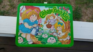 Vintage Metal 1983 Cabbage Patch Kids Lunchbox / No Thermos