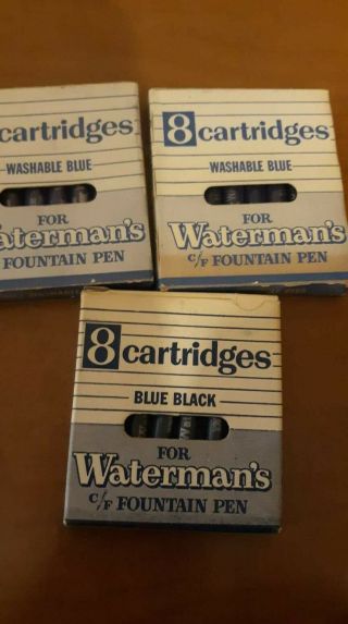 Blue Cartridges For Watermans Cf Fountain Pens