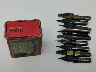 Esterbrook Pen Tips Nibs Lettering and Drawing Drawlet Box VTG Camden Jersey 3