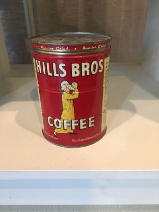 Hills Bros Vintage Coffee Tin