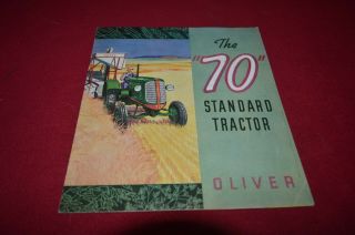 Oliver 70 Standard Tractor For 1938 Dealer 
