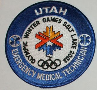 Utah Emt Emergency Medical Technician 2002 Olympic Winter Games Salt Lake Ems