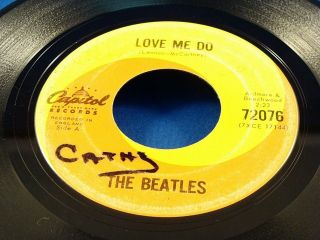 Beatles - Love Me Do / P.  S.  I Love You - 1963 Vg Capitol Swirl Canada Pressing