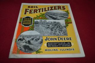 John Deere Soil Fertilizers For 1930 Dealer 