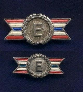 2 Us Army - Navy Wwii Production E Awards,  Sterling,  One By Fox