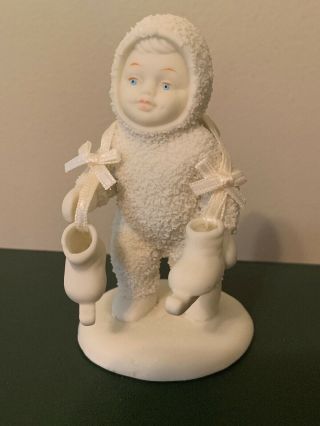 Vintage Dept 56 Winter Tales Of The Snowbabies Lets Go Skating With Box