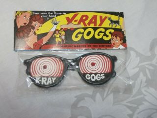 Vintage Toy X - Ray Vision Gogs Novelty Glasses By Ming Shing Hong Kong