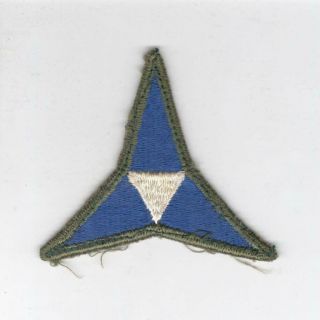 Ww 2 Us Army 3rd Corps Od Border Large Triangle Patch Inv Y626