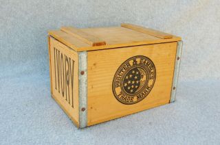 Proctor & Gamble Ivory Soap Wood Box Crate 9 " X 6 " X 5 1/2 " Moon Stars Trademark