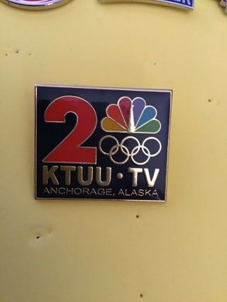 2010 Vancouver Olympics Ktuu Tv Nbc Channel 2 Media Olympic Pin Mascots