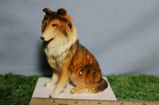 Vintage Japan Porcelain China Sitting Collie Dog