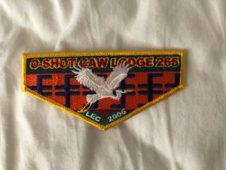 Oa O Shot Caw Lodge 265 S115,  2006,  Lec Seminole Indian Patchwork,  Or Flap,  South Fl