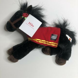 Wells Fargo Legendary Pony Mike 2016 Plush Stuffed Animal Black 13 Inch Horse
