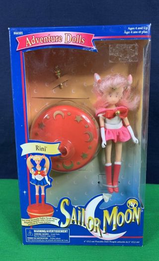 Spinning Sailor Moon Rini Deluxe Adventure 5.  5 " Doll Irwin Nib