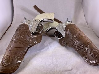 Silver Holstered Cap Guns - Legends Of The Wild West - 2009 Imperial Toys