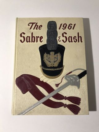 1961 Sabre & Sash Pmc Pennsylvania Military College Yearbook 344pp Illustrated
