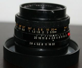 VINTAGE Leica ELMARIT - R 1:2.  8/35mm Version 2 Lens 3 CAM Hood 3