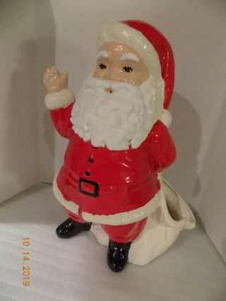 Vintage Duncan Ceramic Santa Claus Hand Painted 1973