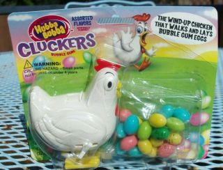 Plastic Wind Up Laying Eggs Chicken Toy Package