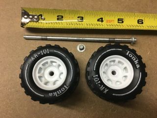 Tonka Xr - 101 Tires (2),  Axle,  And Nut